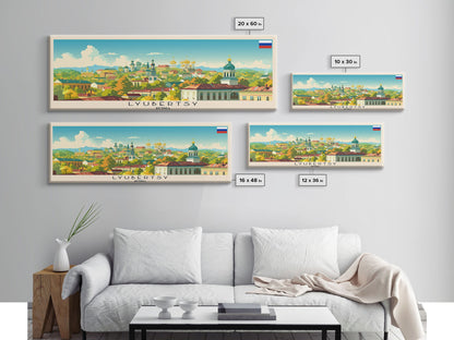 Reisekunst aus Ljubertsy, Russland: Stadtansichten, gerahmte Leinwanddrucke oder Wandbilder aus Metall, Europa-Reiseposter, Panorama-Wandbilder, extra breite Wandbilder
