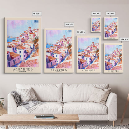 Scenic A Coruńa Spain Seaside Town, Framed Canvas Print, Perfect for Bedroom Art, Coastal Style, Home Decor Wall Art