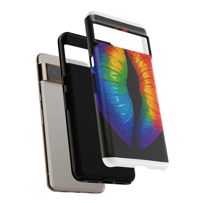 Rainbow Lips Phone Case - Bold Colorful Pride Accessory