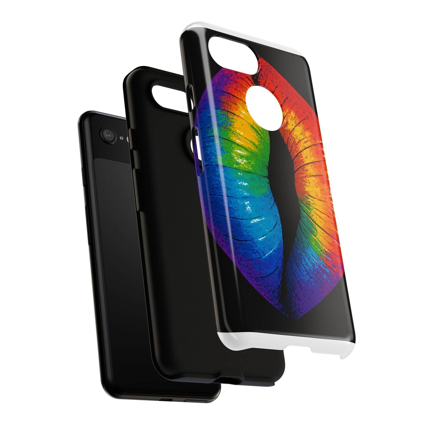 Rainbow Lips Phone Case - Bold Colorful Pride Accessory