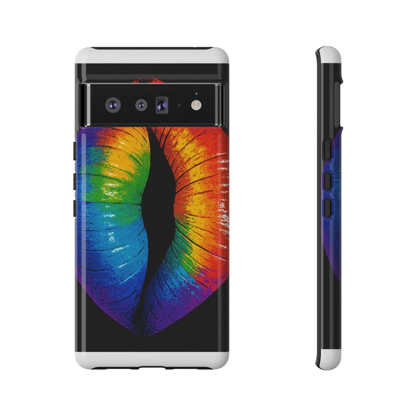 Rainbow Lips Phone Case - Bold Colorful Pride Accessory