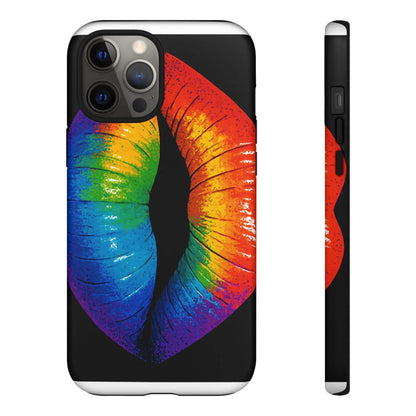 Rainbow Lips Phone Case - Bold Colorful Pride Accessory