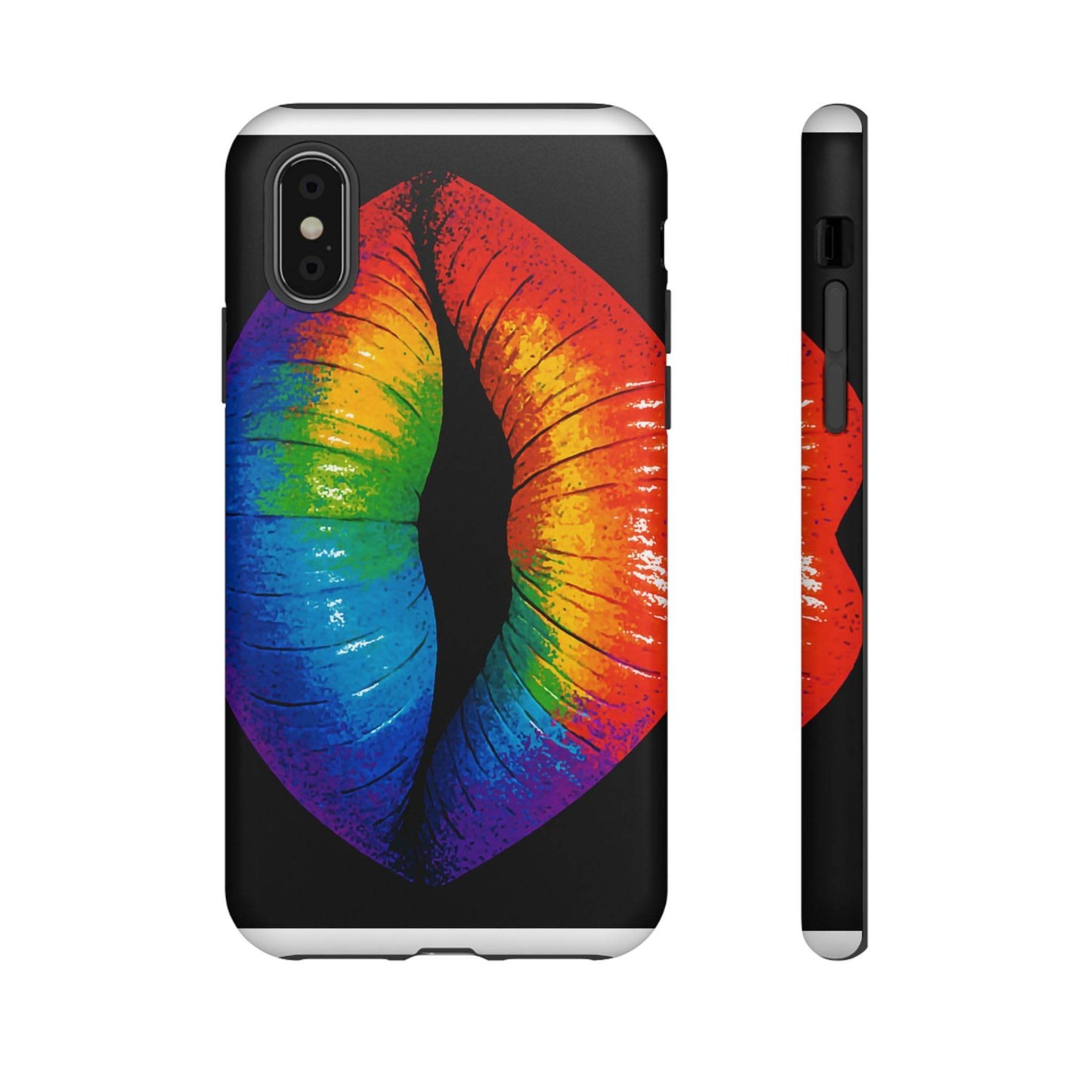 Rainbow Lips Phone Case - Bold Colorful Pride Accessory