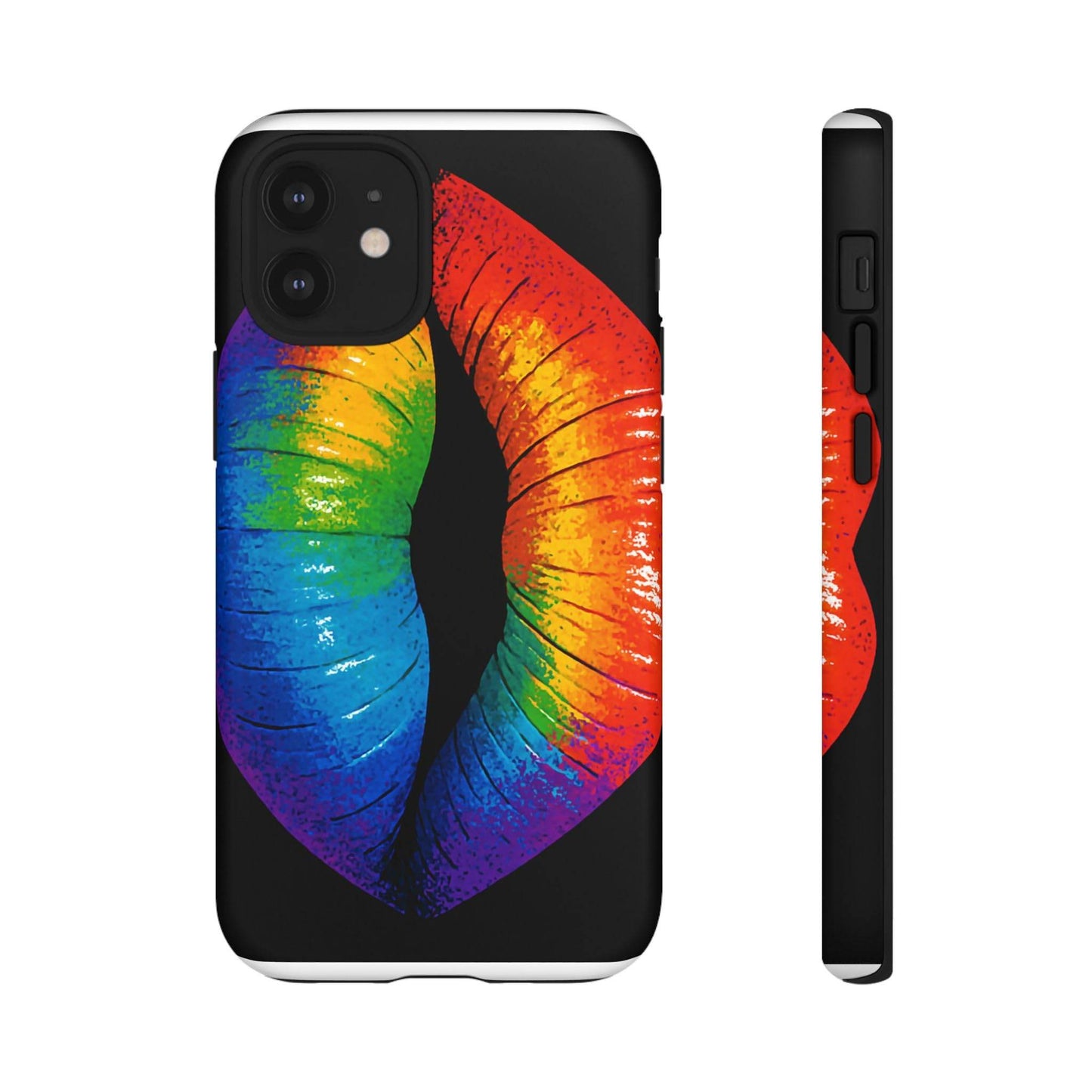 Rainbow Lips Phone Case - Bold Colorful Pride Accessory