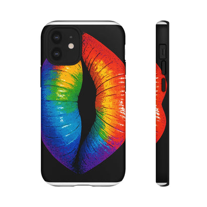 Rainbow Lips Phone Case - Bold Colorful Pride Accessory