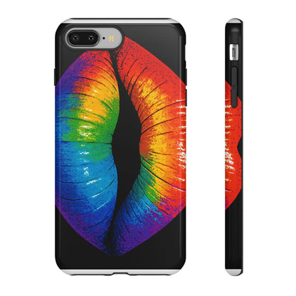 Rainbow Lips Phone Case - Bold Colorful Pride Accessory