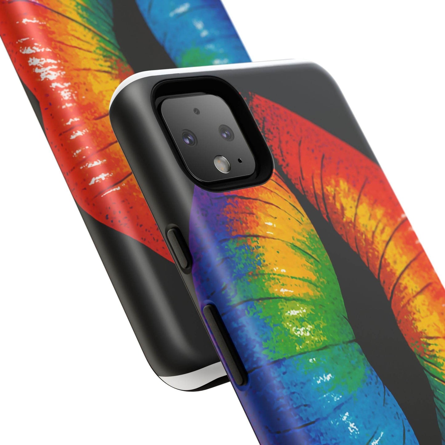 Rainbow Lips Phone Case - Bold Colorful Pride Accessory