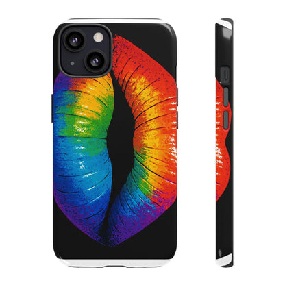 Rainbow Lips Phone Case - Bold Colorful Pride Accessory