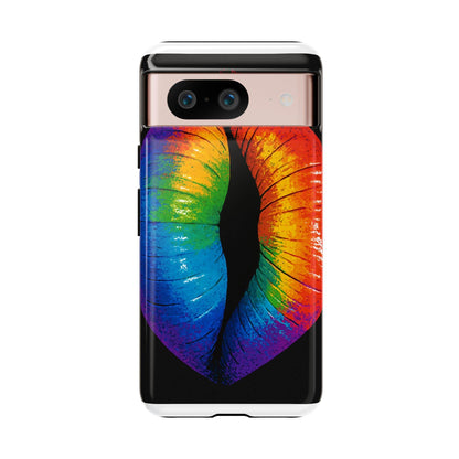 Rainbow Lips Phone Case - Bold Colorful Pride Accessory