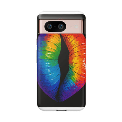 Rainbow Lips Phone Case - Bold Colorful Pride Accessory