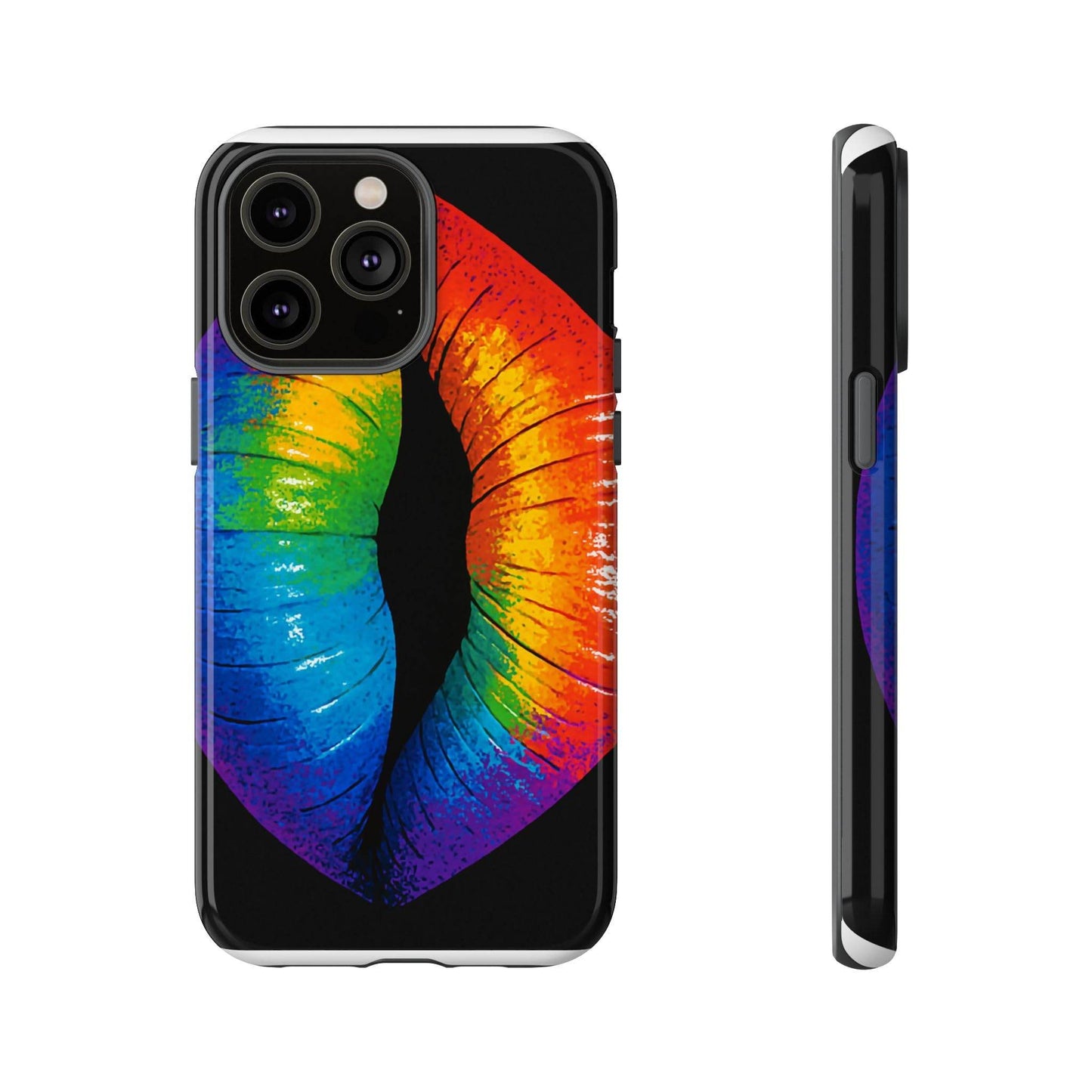 Rainbow Lips Phone Case - Bold Colorful Pride Accessory