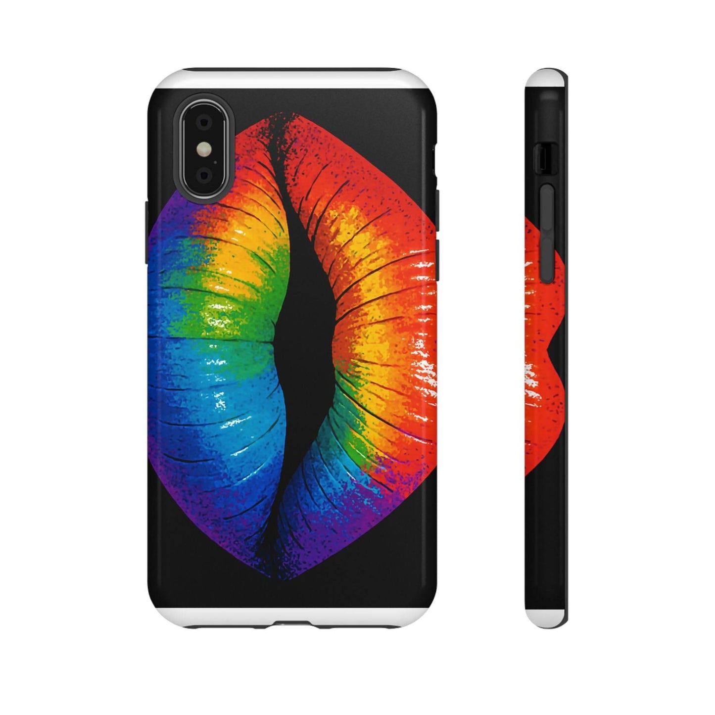 Rainbow Lips Phone Case - Bold Colorful Pride Accessory