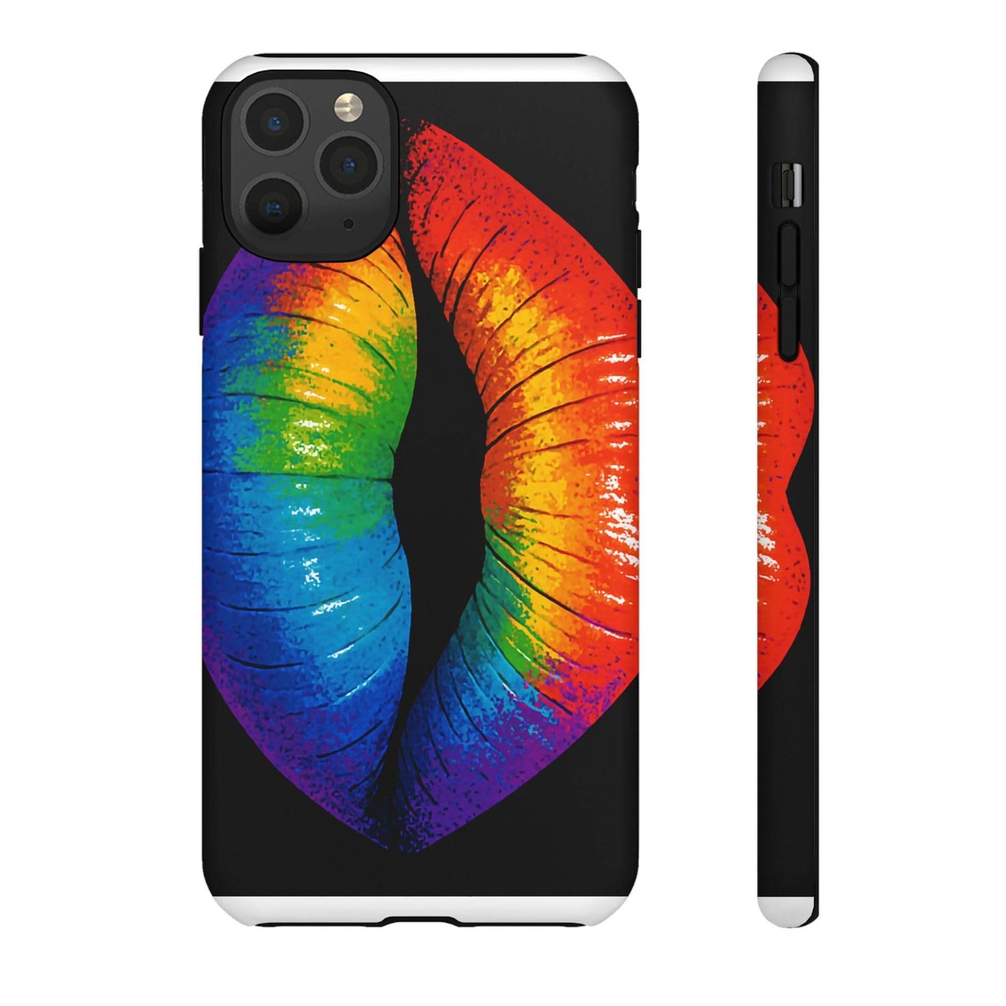 Rainbow Lips Phone Case - Bold Colorful Pride Accessory