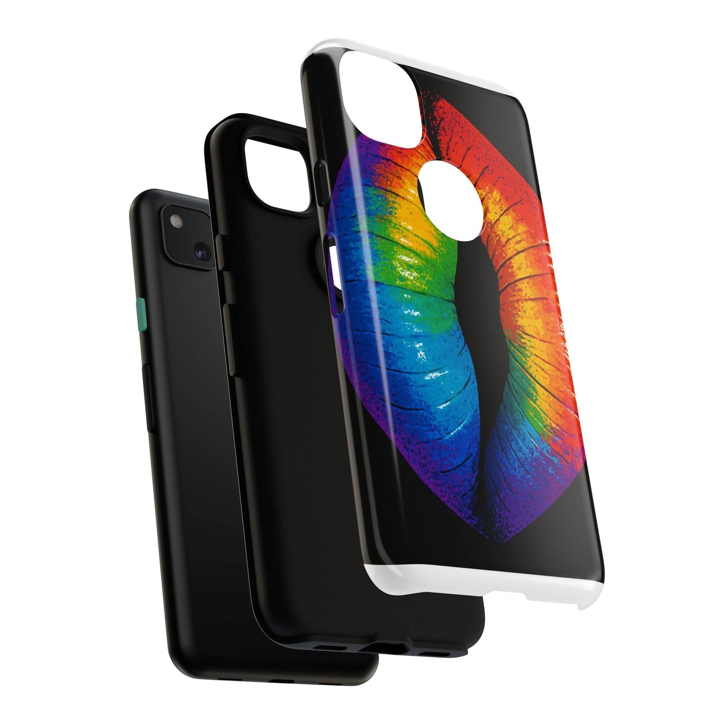 Rainbow Lips Phone Case - Bold Colorful Pride Accessory
