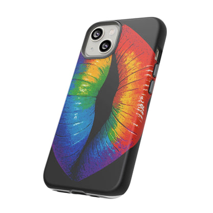 Rainbow Lips Phone Case - Bold Colorful Pride Accessory