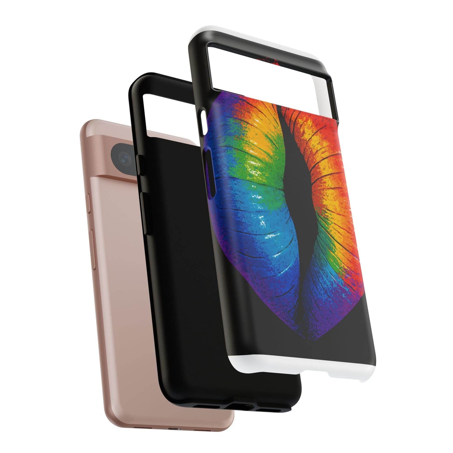 Rainbow Lips Phone Case - Bold Colorful Pride Accessory