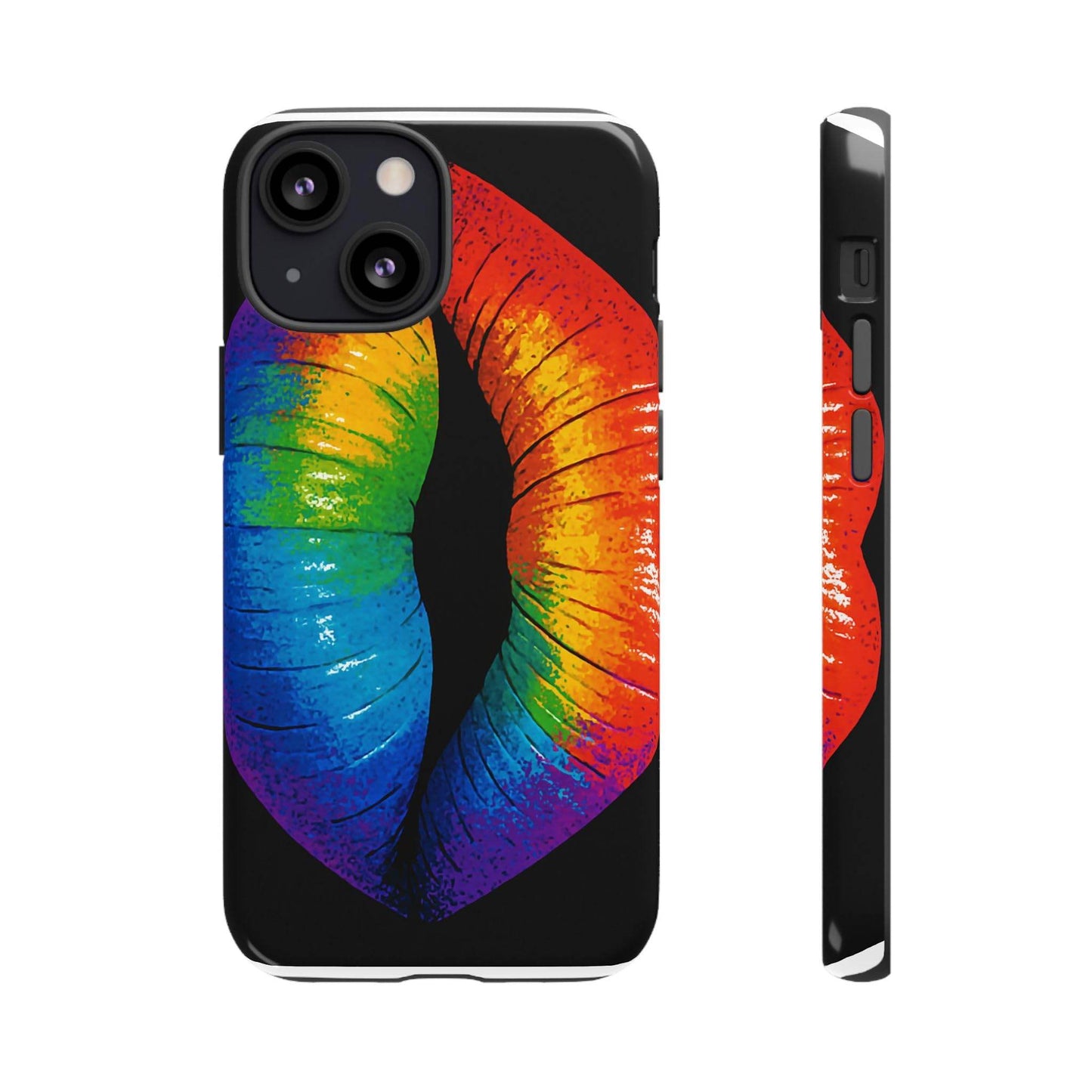 Rainbow Lips Phone Case - Bold Colorful Pride Accessory