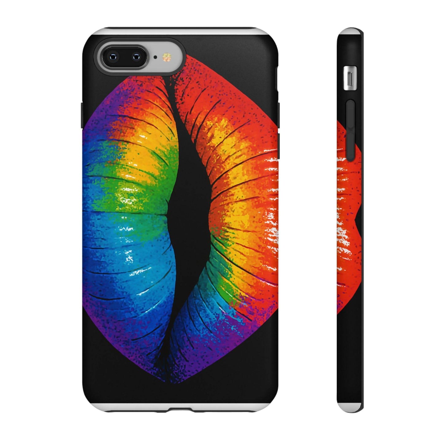 Rainbow Lips Phone Case - Bold Colorful Pride Accessory