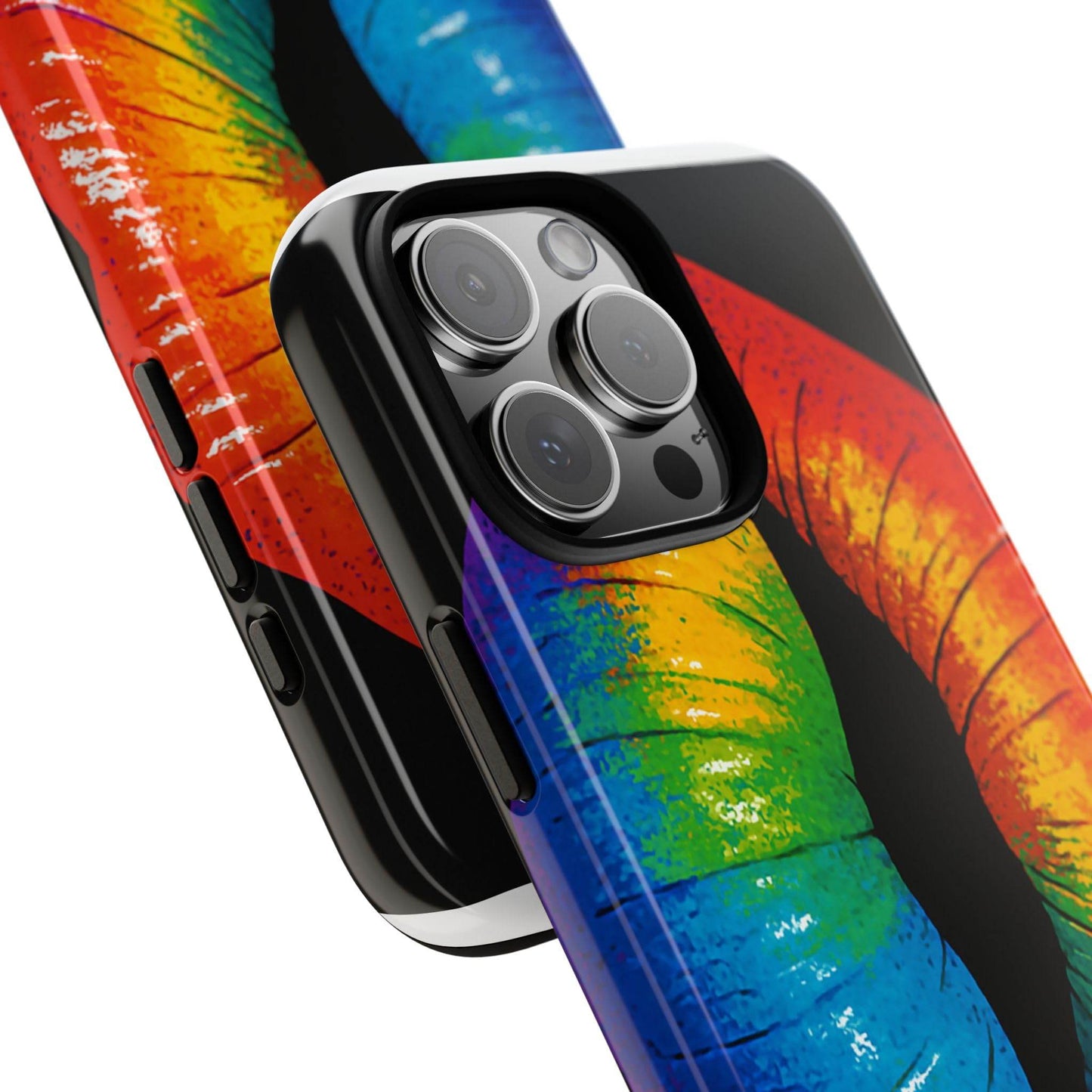 Rainbow Lips Phone Case - Bold Colorful Pride Accessory