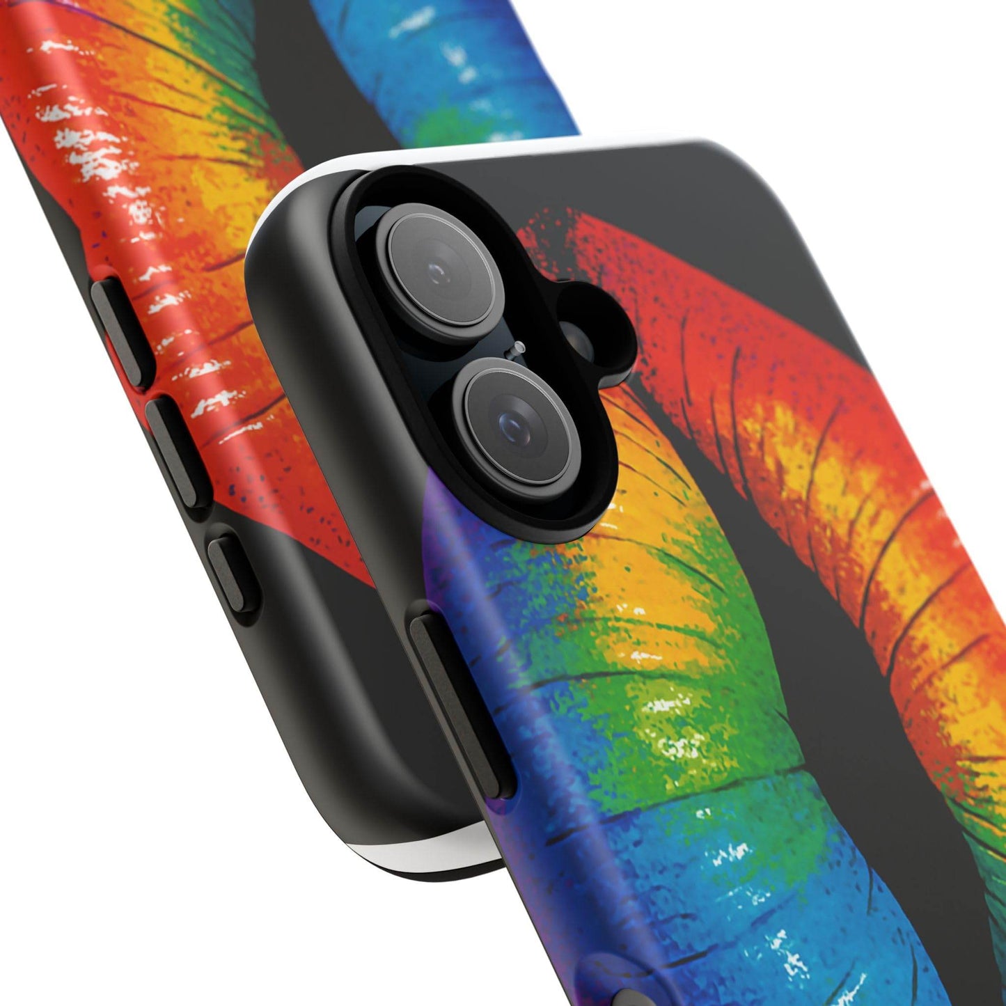 Rainbow Lips Phone Case - Bold Colorful Pride Accessory