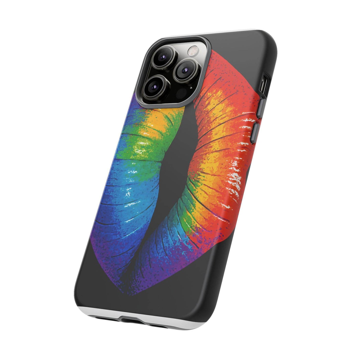 Rainbow Lips Phone Case - Bold Colorful Pride Accessory