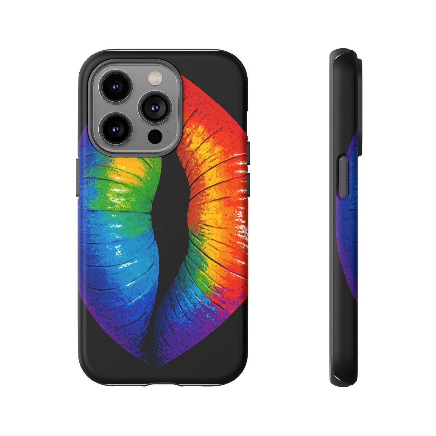 Rainbow Lips Phone Case - Bold Colorful Pride Accessory