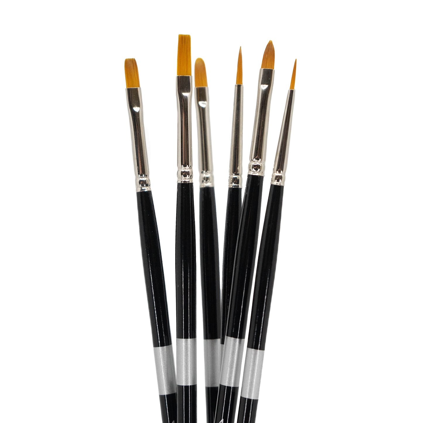 Trekell Golden Taklon Long Handle Top Sellers Brush Set