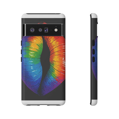 Rainbow Lips Phone Case - Bold Colorful Pride Accessory