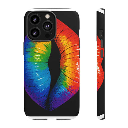 Rainbow Lips Phone Case - Bold Colorful Pride Accessory