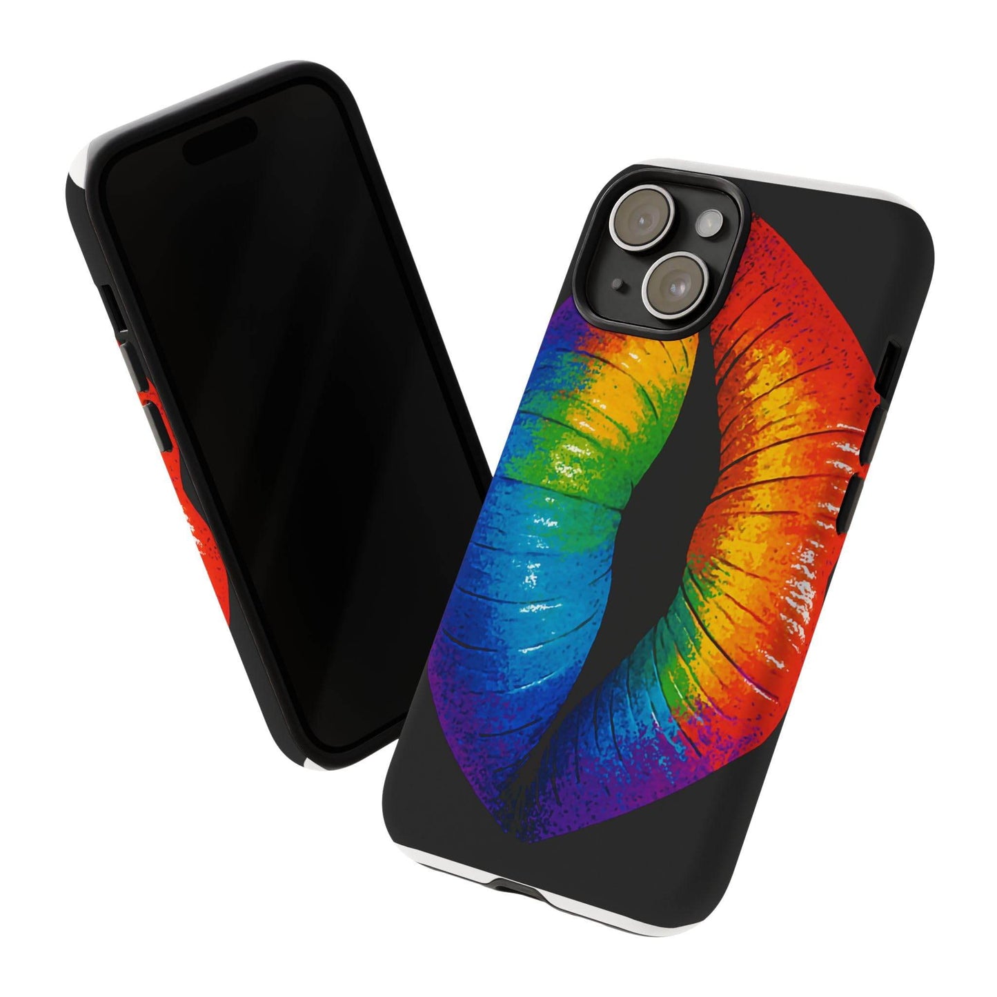 Rainbow Lips Phone Case - Bold Colorful Pride Accessory