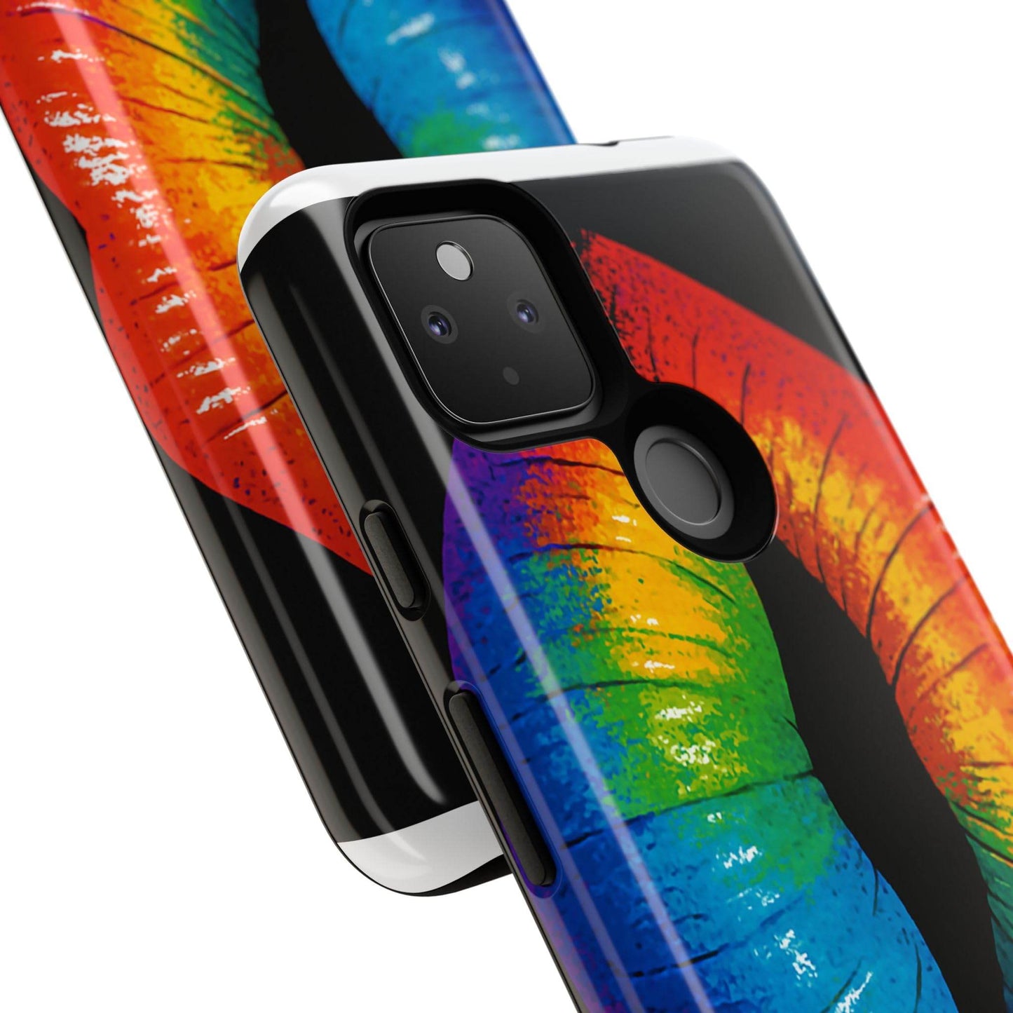 Rainbow Lips Phone Case - Bold Colorful Pride Accessory