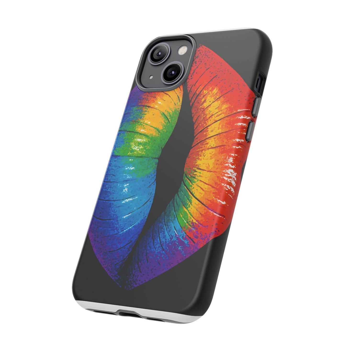 Rainbow Lips Phone Case - Bold Colorful Pride Accessory