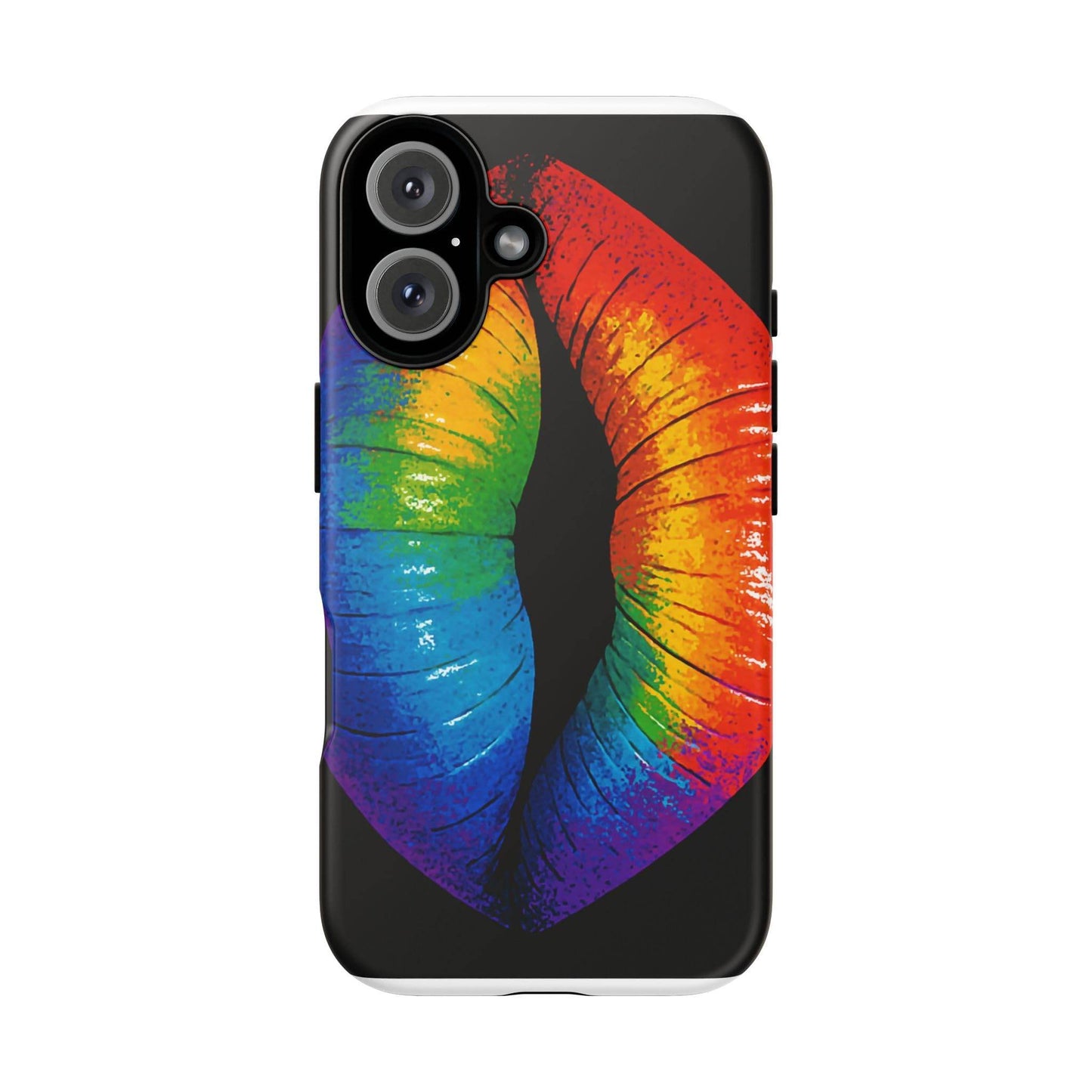 Rainbow Lips Phone Case - Bold Colorful Pride Accessory