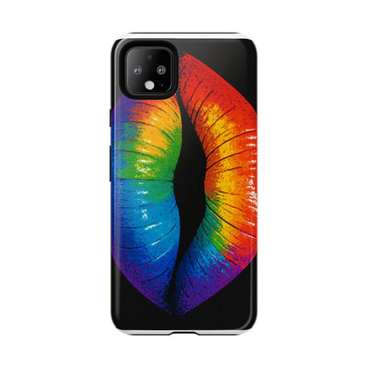 Rainbow Lips Phone Case - Bold Colorful Pride Accessory