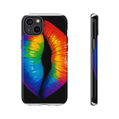 Rainbow Lips Phone Case - Bold Colorful Pride Accessory