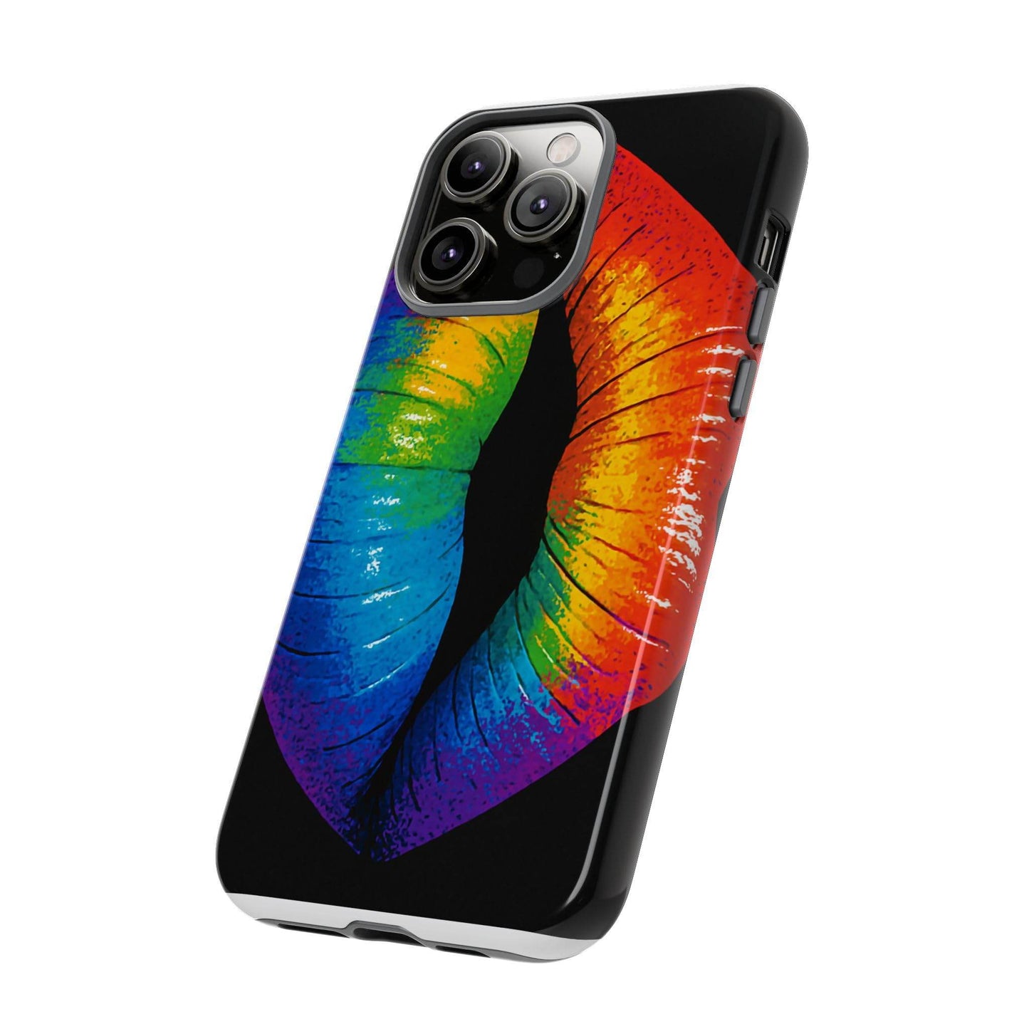 Rainbow Lips Phone Case - Bold Colorful Pride Accessory