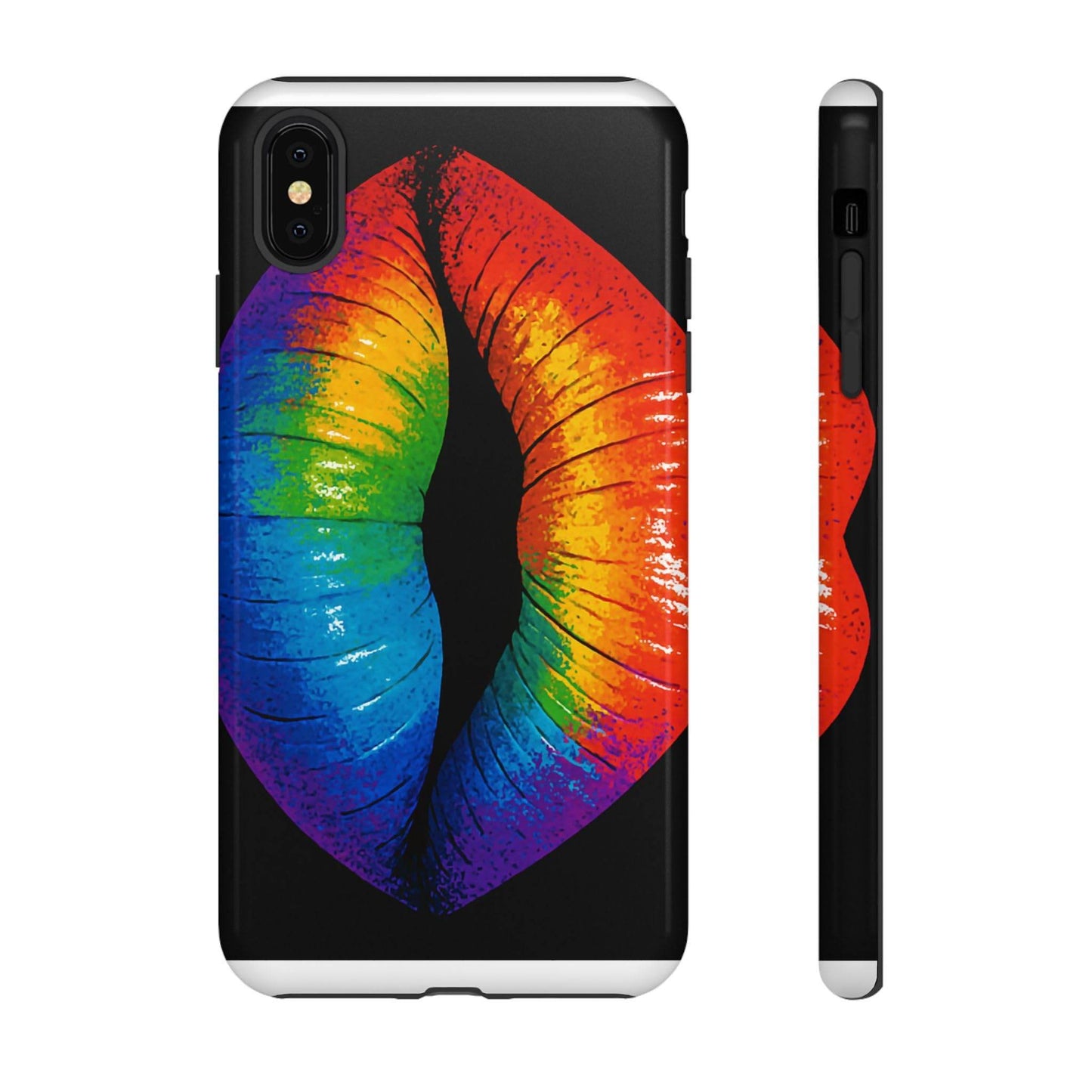 Rainbow Lips Phone Case - Bold Colorful Pride Accessory