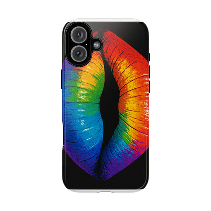 Rainbow Lips Phone Case - Bold Colorful Pride Accessory