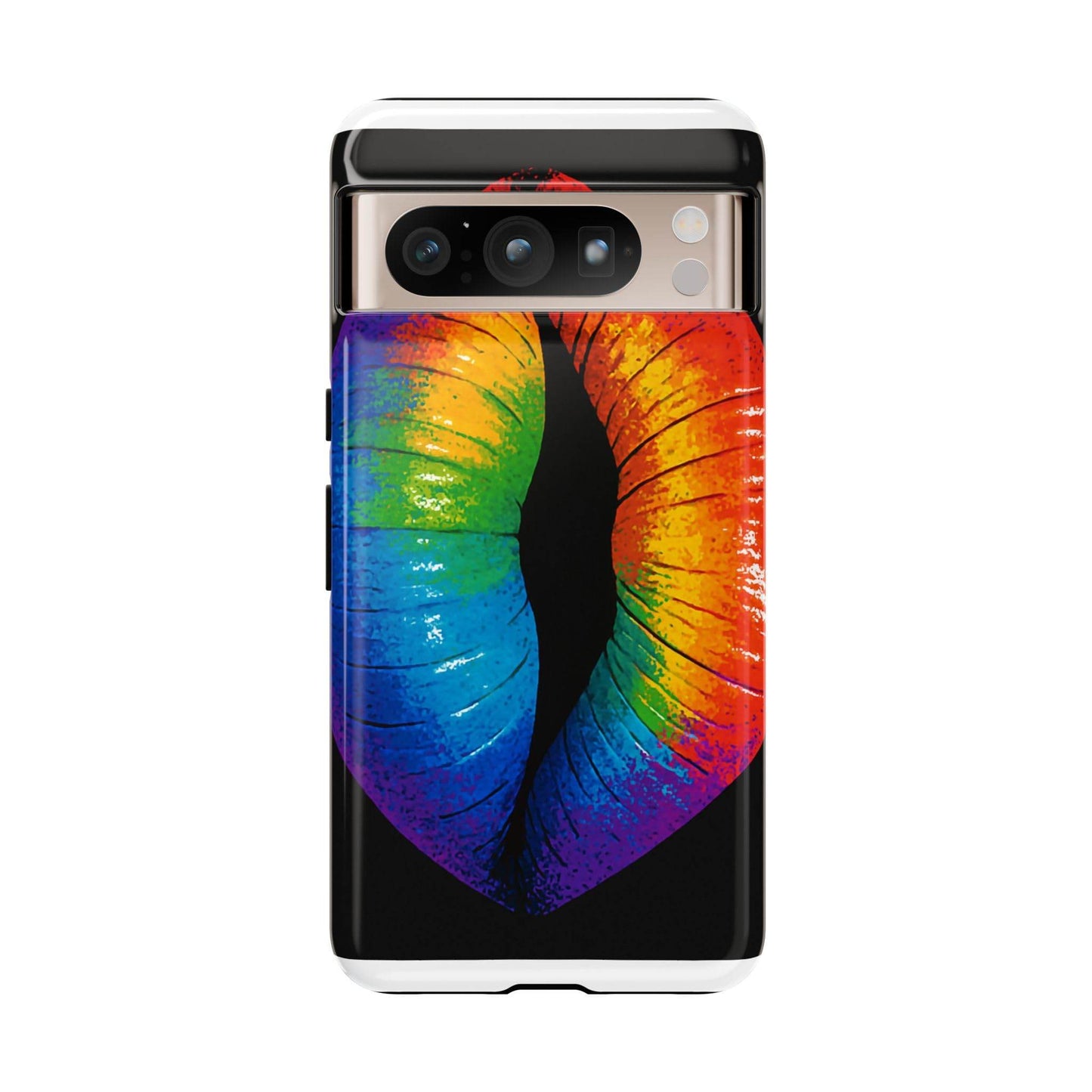 Rainbow Lips Phone Case - Bold Colorful Pride Accessory