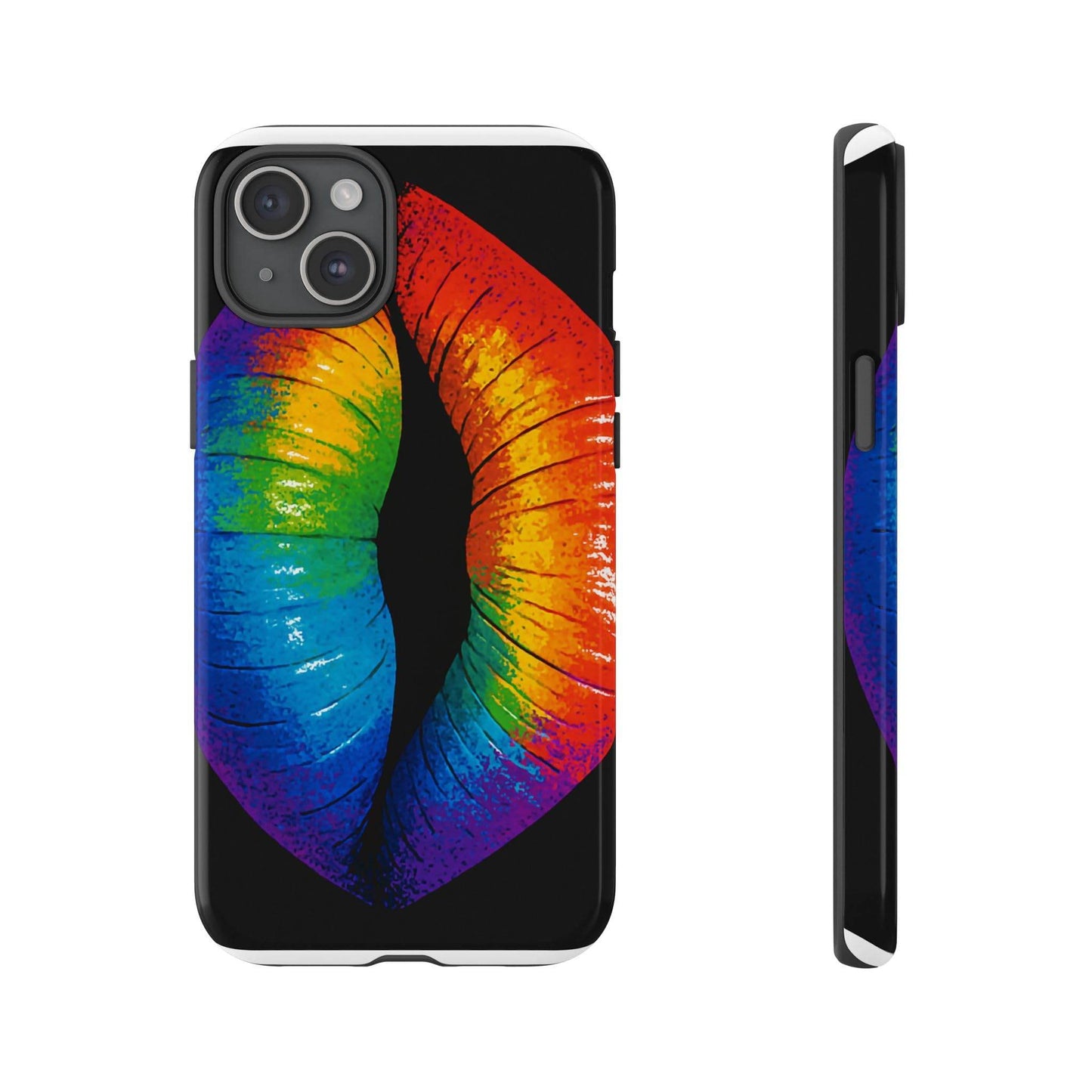 Rainbow Lips Phone Case - Bold Colorful Pride Accessory