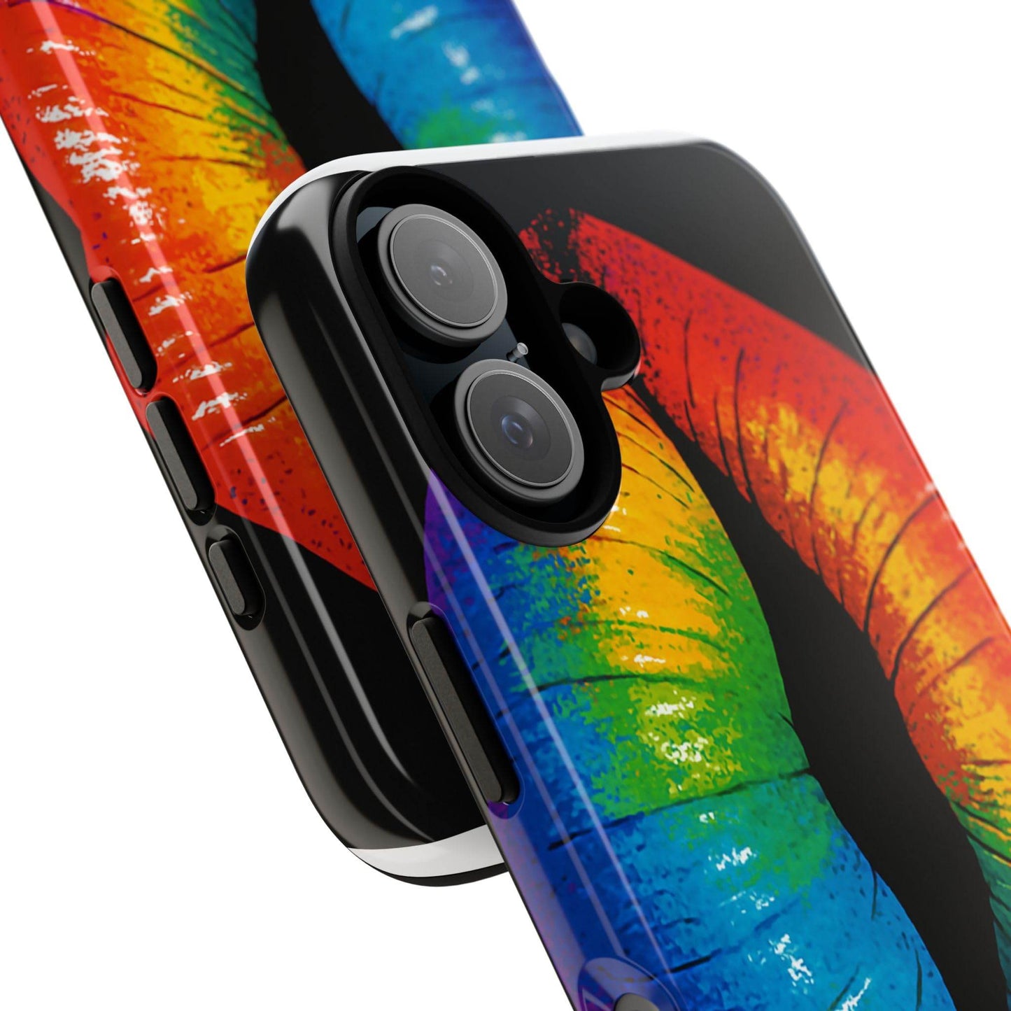 Rainbow Lips Phone Case - Bold Colorful Pride Accessory