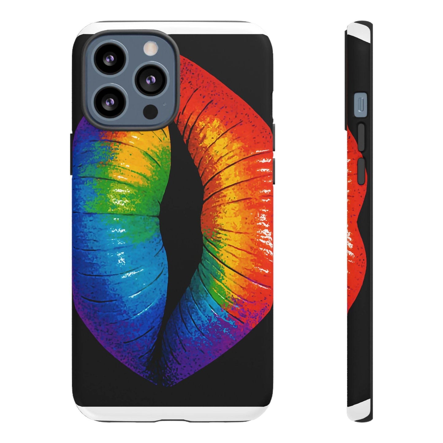 Rainbow Lips Phone Case - Bold Colorful Pride Accessory