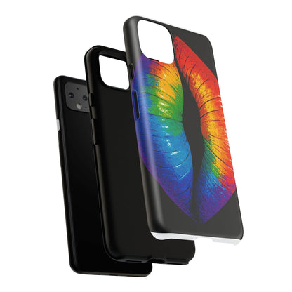 Rainbow Lips Phone Case - Bold Colorful Pride Accessory