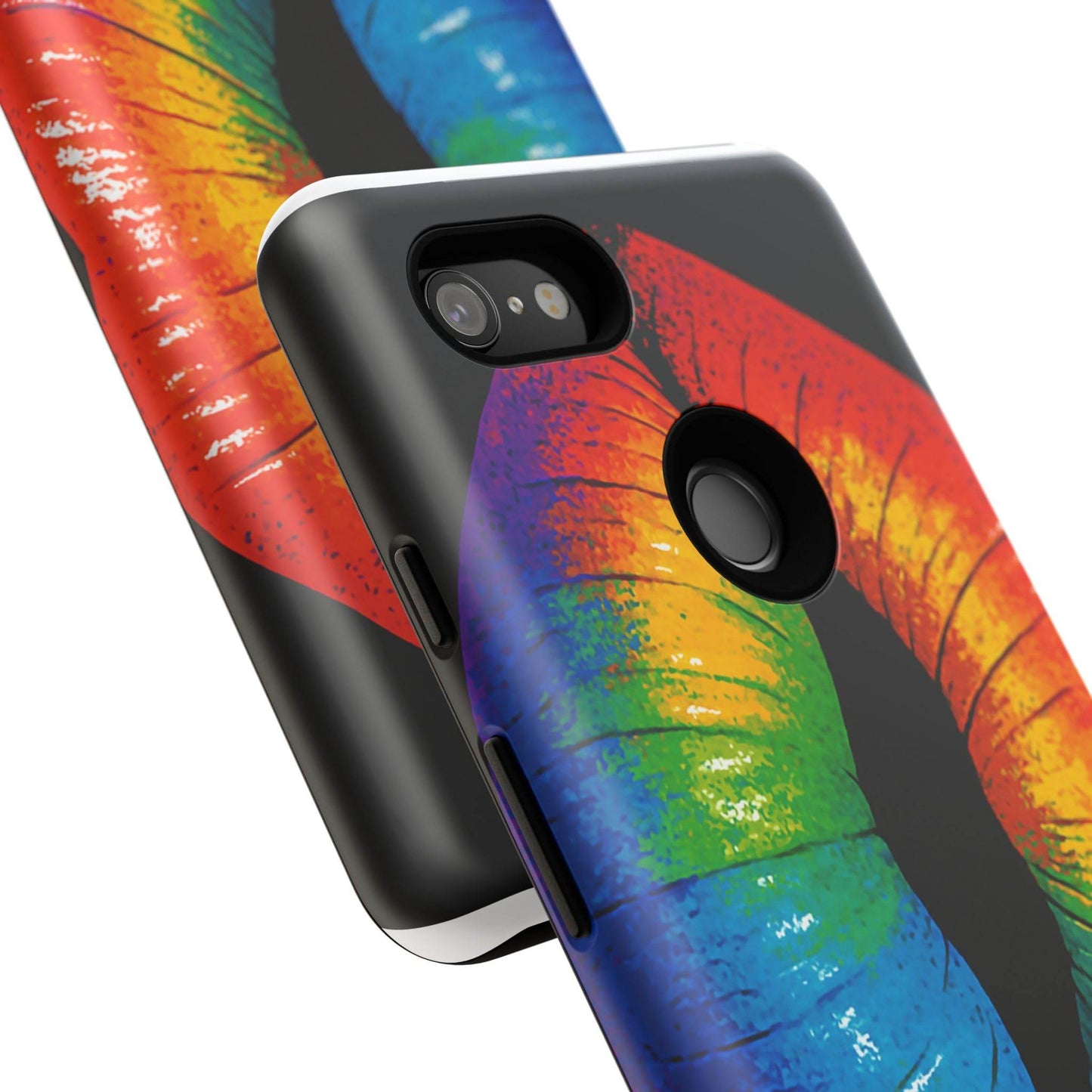 Rainbow Lips Phone Case - Bold Colorful Pride Accessory