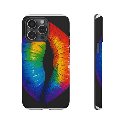 Rainbow Lips Phone Case - Bold Colorful Pride Accessory