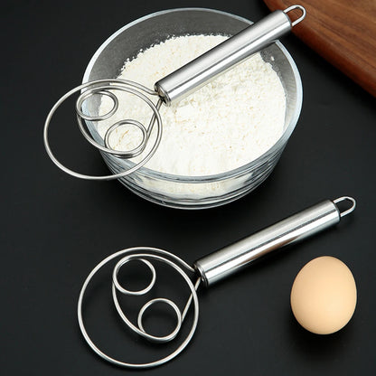 Dough Whisk Bread Mixer Stainless Steel Cake Pastry Flours Dough Blenders with Hanging Hole Kitchen Baking Blender Tools