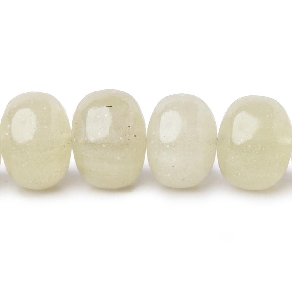 7.5-13.5mm Libyan Desert Glass Plain Rondelles & Rounds 18 inch 55 Beads AAA