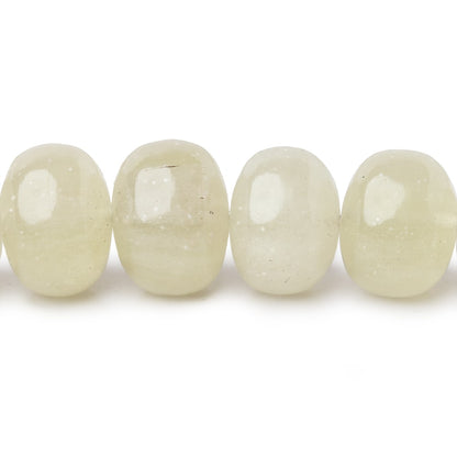 7.5-13.5mm Libyan Desert Glass Plain Rondelles & Rounds 18 inch 55 Beads AAA