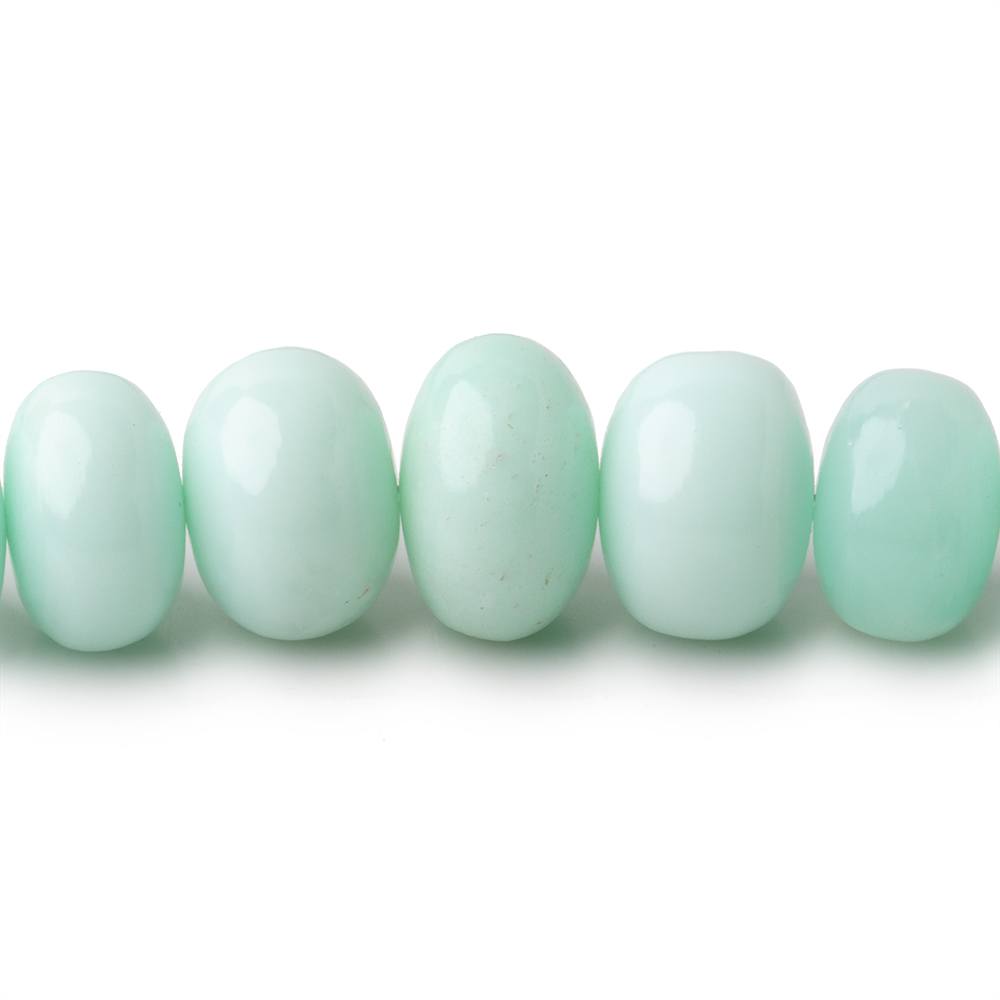 7-11mm Pale Chrysoprase Plain Rondelle Beads 18 inch 78 pieces