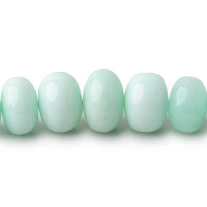 7-11mm Pale Chrysoprase Plain Rondelle Beads 18 inch 78 pieces